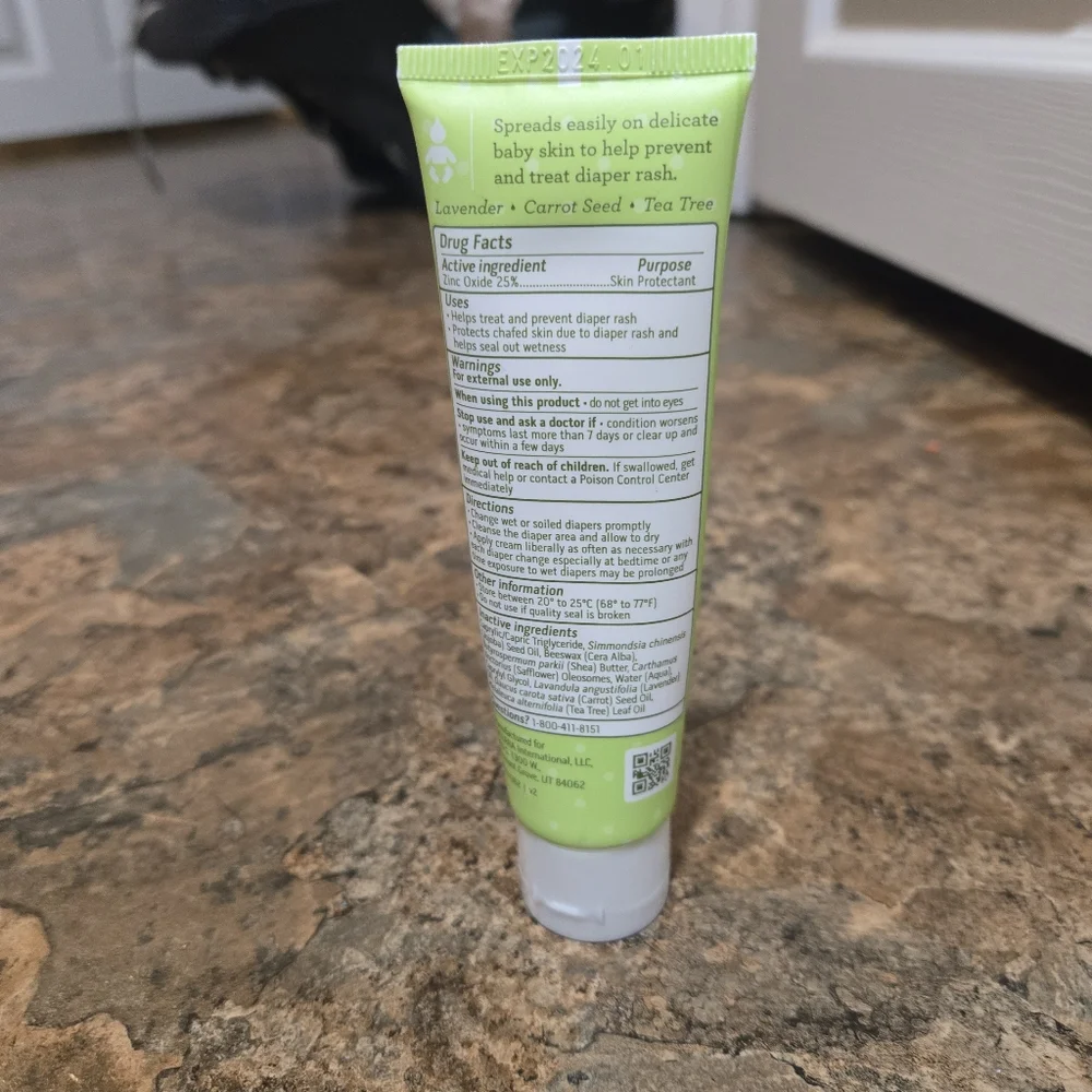 Doterra Baby Diaper Rash Cream Lavender Carrot Seed Tea Tree 25% Zinc Oxide NEW
